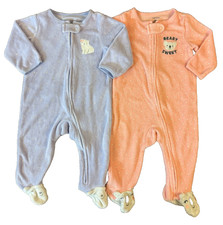 Carters Baby Girl Sleepers Lot 6 Months Romper Outfits Clothes Bundle Footies