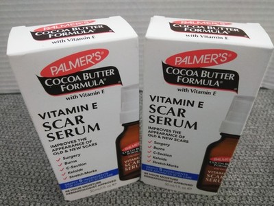 NEW Palmer's Cocoa Butter Formula Vitamin E Scar Serum 1.oz EA (2PK BUNDLE)