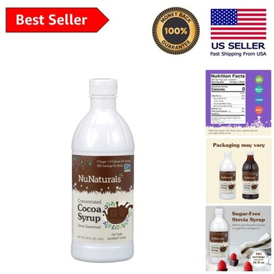 16oz Plant-Based Zero Calorie Chocolate Syrup - Sweeten Without Guilt