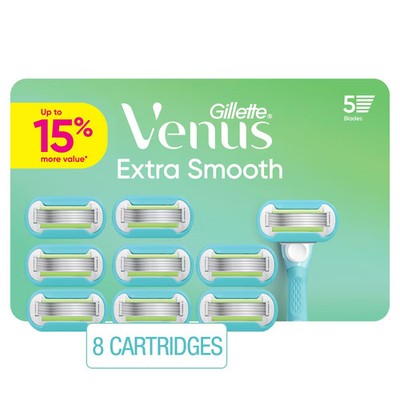 Venus Extra Smooth Women Razor Blade Refills - 8ct
