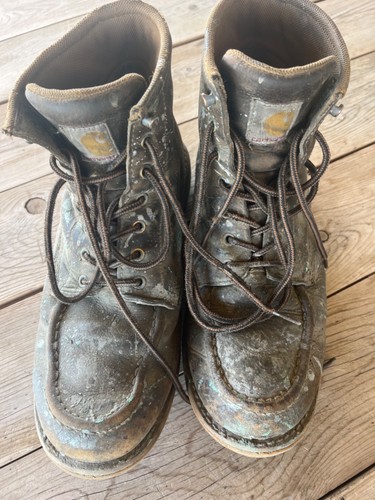 Used Carhartt Work Boots Men's Size 10.5 Fair Condition
