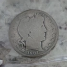 1904 Barber Half Dollar Silver 50C Circulated US Coin 90 percent silver