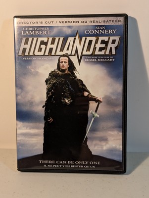 Highlander DVD Christopher Lambert Sean Connery