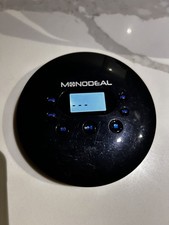 Monodeal Rechargeable CD Player Black LCD Display TF Card Slot Headphone Jack