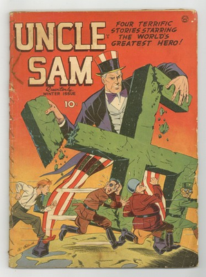 #ad Uncle Sam Quarterly #5 PR 0.5 1942 $530.00