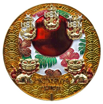 Rare Okinawa Chiefs Centaros. USN Navy CPO Pokémon Challenge Coin