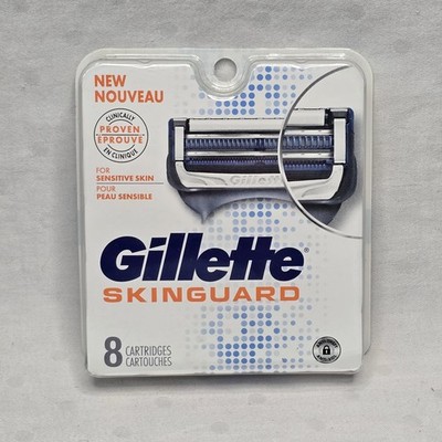 Gillette SkinGuard Razor Blade Cartridges 8 Count Sensitive Skin NEW Sealed