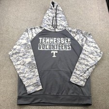Tennessee Volunteers Hoodie Sweatshirt Men XL Gray Camouflage OHT Opperation Hat