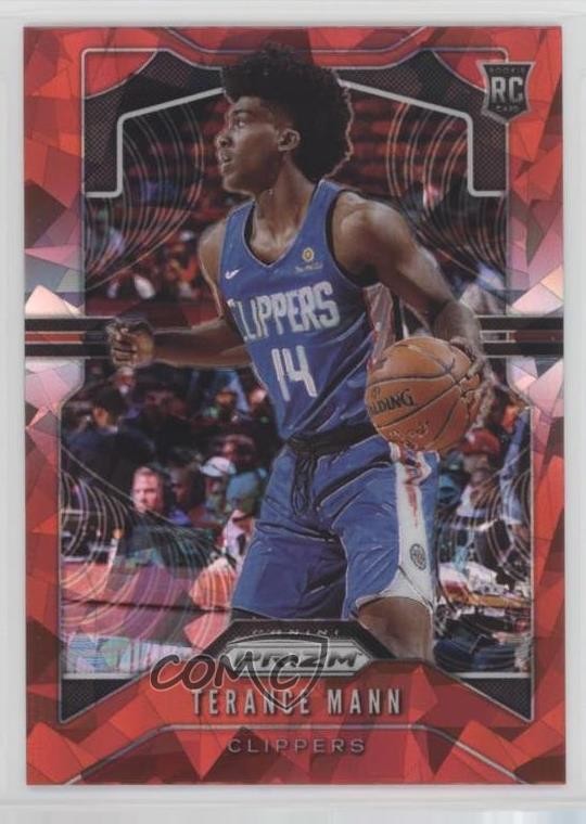 2019-20 Panini Prizm Rookie Red Ice Prizm Terance Mann #296 Rookie RC