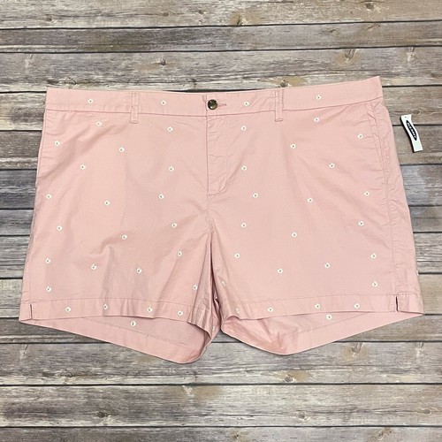 Old Navy Dusty Pink Embroidered White 