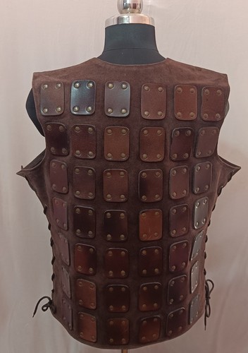 Leather Brigantine - Adventurer, kurz, Herren Larp & Sca Leder Körperpanzer; fa - Bild 3 von 6