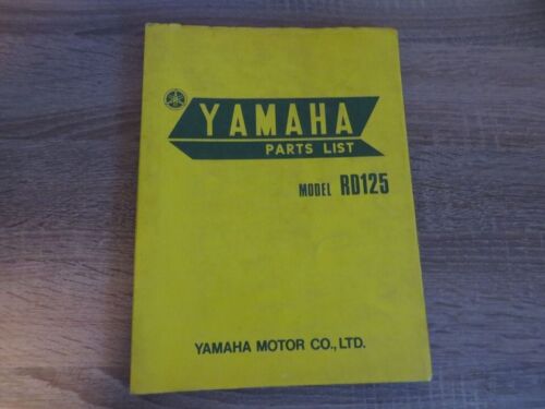 Yamaha RD125 (1973) DIN 4 catálogo de piezas de repuesto Parts List - Imagen 1 de 2