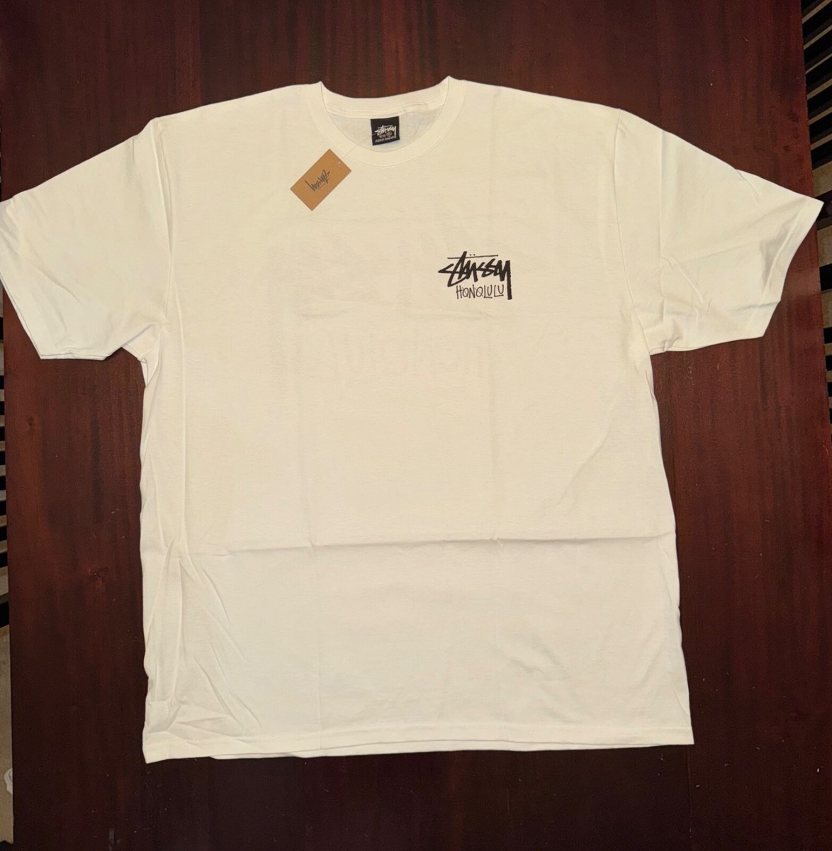 EXCLUSIVE Brand New Stussy Honolulu White T Shirt Size XL- ONE