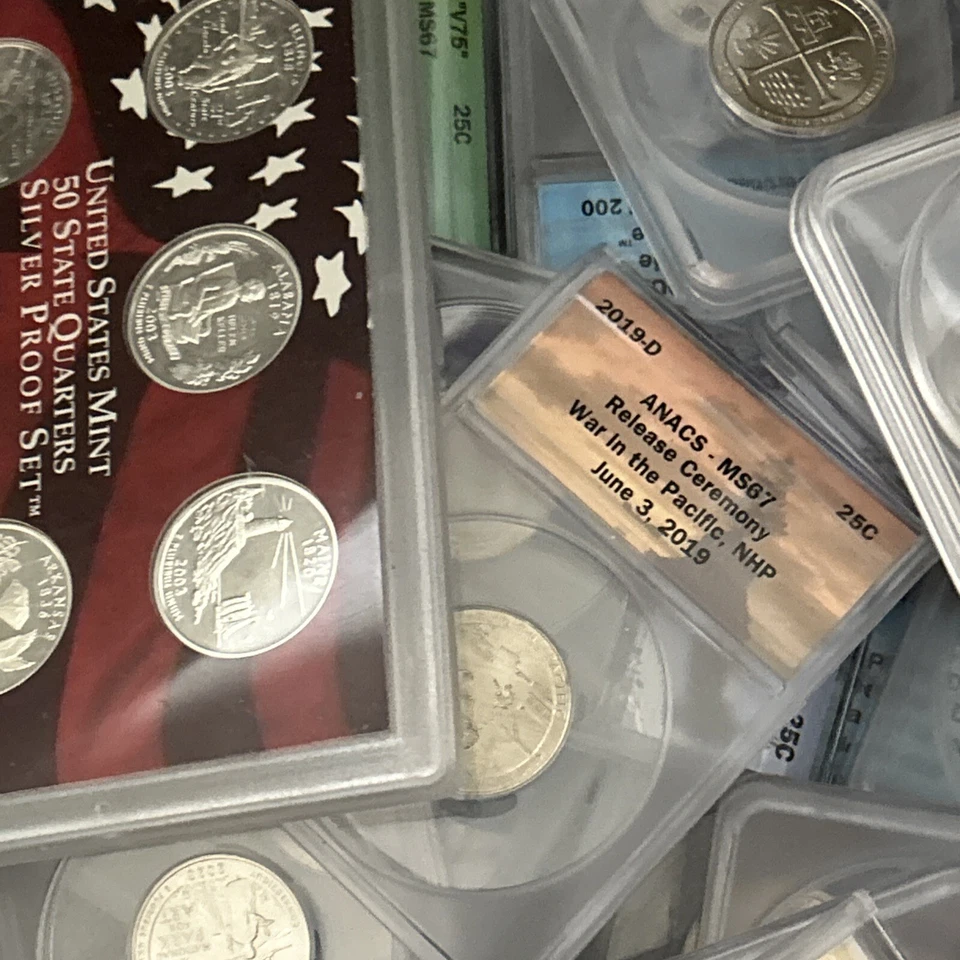 ESTATESALE US GRADED ▶PCGS NGC ANACS ICG USMINT SGS: 3 SLABS WHOLE SALE 1 SILVER - Image 3 of 4