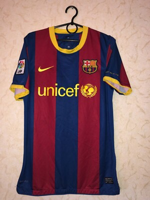RARE BARCELONA 2010-2011 home football shirt #10 Lionel Messi size