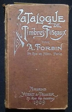 1909 Catalogue Timbres-Fiscaux par A. Forbin Revenue Stamp Catalog