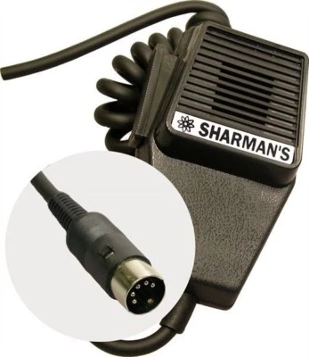 SHARMANS CB Radio mic Microphone 5 Pin DIN for Older Midland Maxcom Cobra Colt
