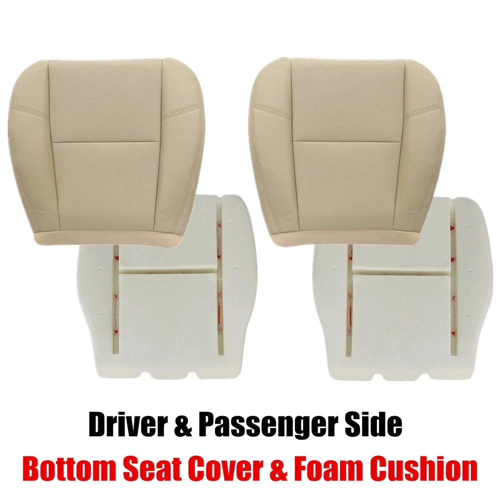 2009-2014 For Cadillac Escalade EXT Front Bottom Top AC Leather Seat Cover Tan