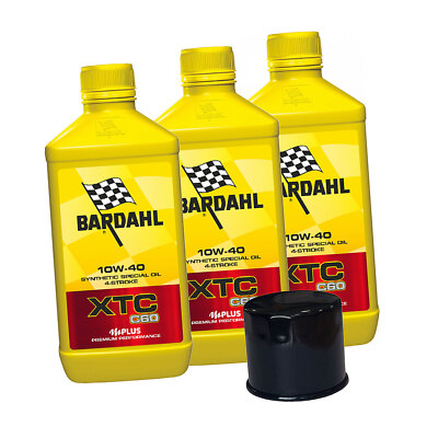 MF1399 Kit 3L Bardahl XTC 10W40 Oil Filter Yamaha TMax 500 530 From 2001 To 2016