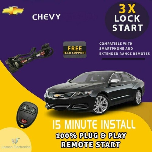 100% Plug and Play Remote Start fits: 2013-2015 Chevy Malibu w/ Std. Key
