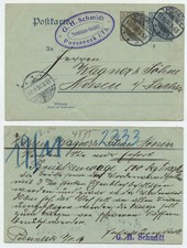 71019 - Ganzsache P 70 X - Postkarte - P&ouml;&szlig;neck 17.11.1906 nach Nossen