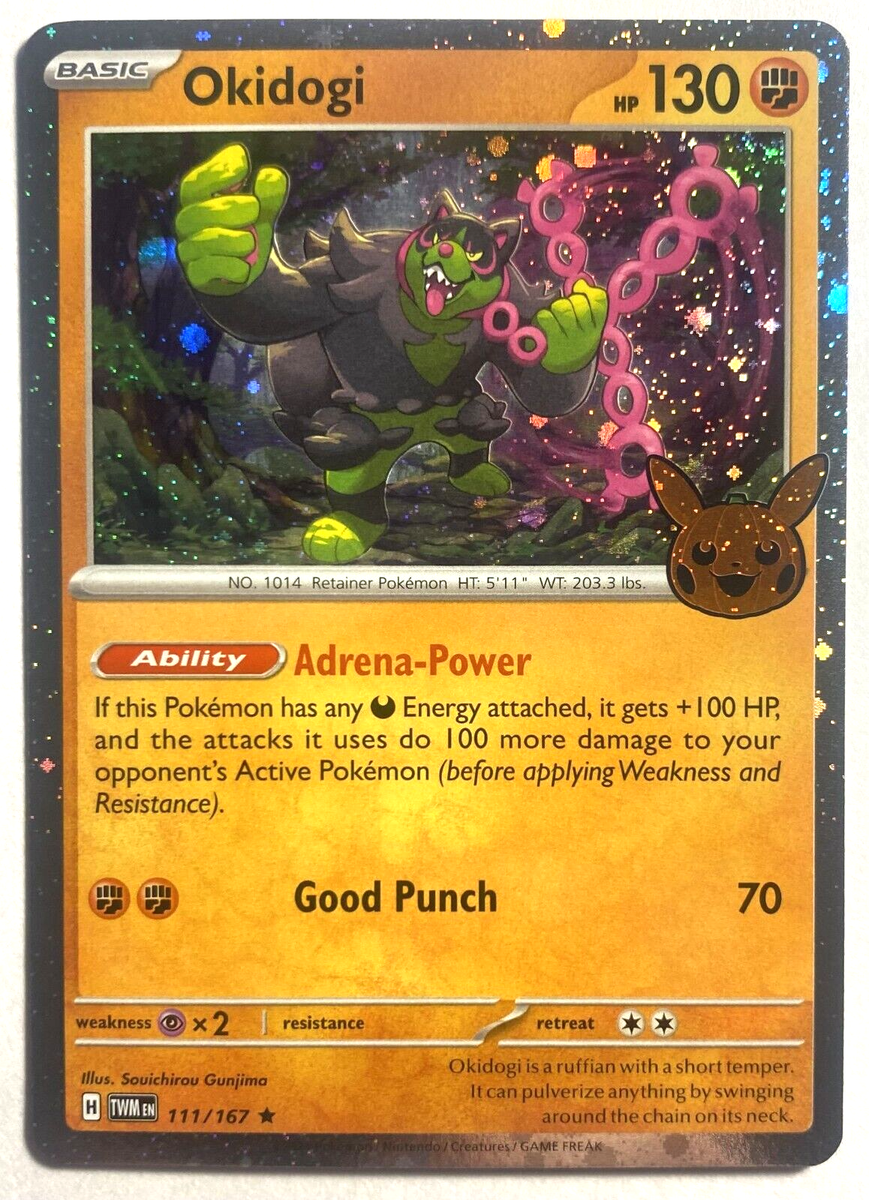 oharikoichiba立秋sale  Pokemon TCG Trick or Trade 2024 Okidogi 111/167 Cosmo Holo Rare | eBay