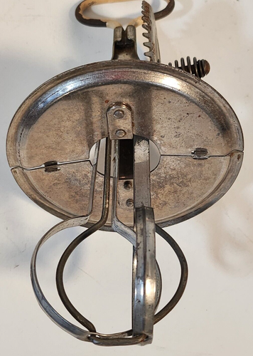 Batidor/mezclador de huevos/mezclador manual antiguo de metal A&J pat 9-1923 hecho en EE. UU. - Imagen 9 de 11