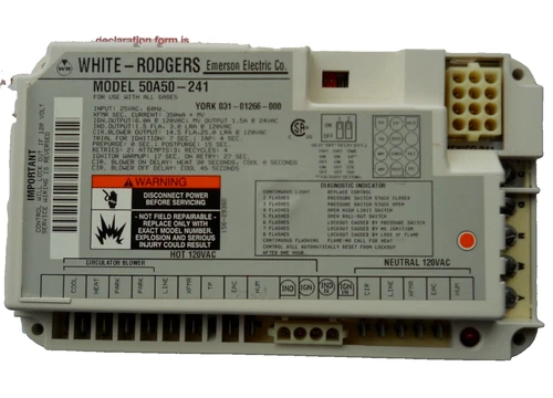 CASE HAS CRACKS IN THE CORNERS - 031-01266-000 replacement furnace control board