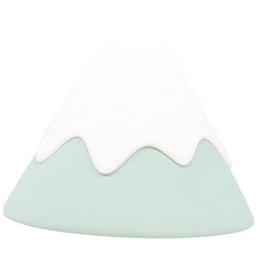 LED Night Nursery Lamp Table Night Light Rechargeable Snow Mountain Green