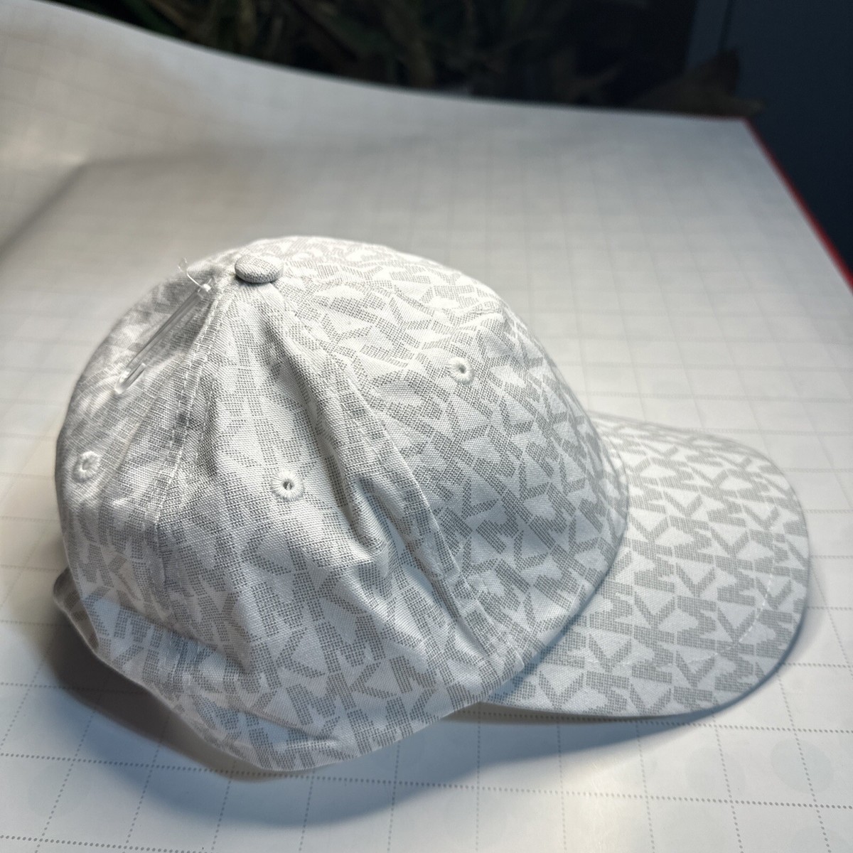 MICHAEL KORS Signature Logo Stretch Cotton Adjustable Baseball Hat NWT One Size MICHAEL KORS Signature Logo Adjustable Cotton Baseball Hat  main image 2