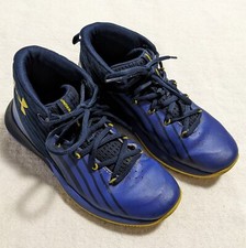 Under Armour Boys Lockdown 3 Size 4y 3020430-402 Blue Basketball Shoes Sneakers