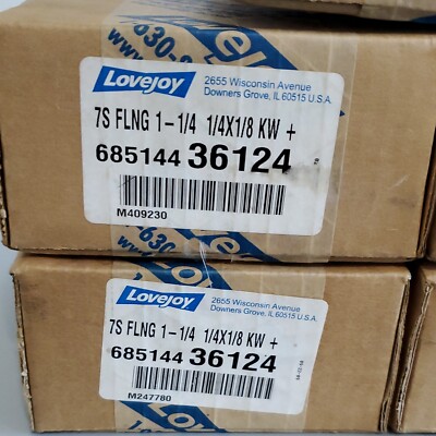 NEW SEALED* [5] Lovejoy 685144 36124 7S FLNG 1-1/4