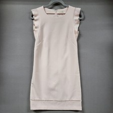Maison Jules Sheath Dress Women's size XS Flutter Sleeveless Light Pink Office