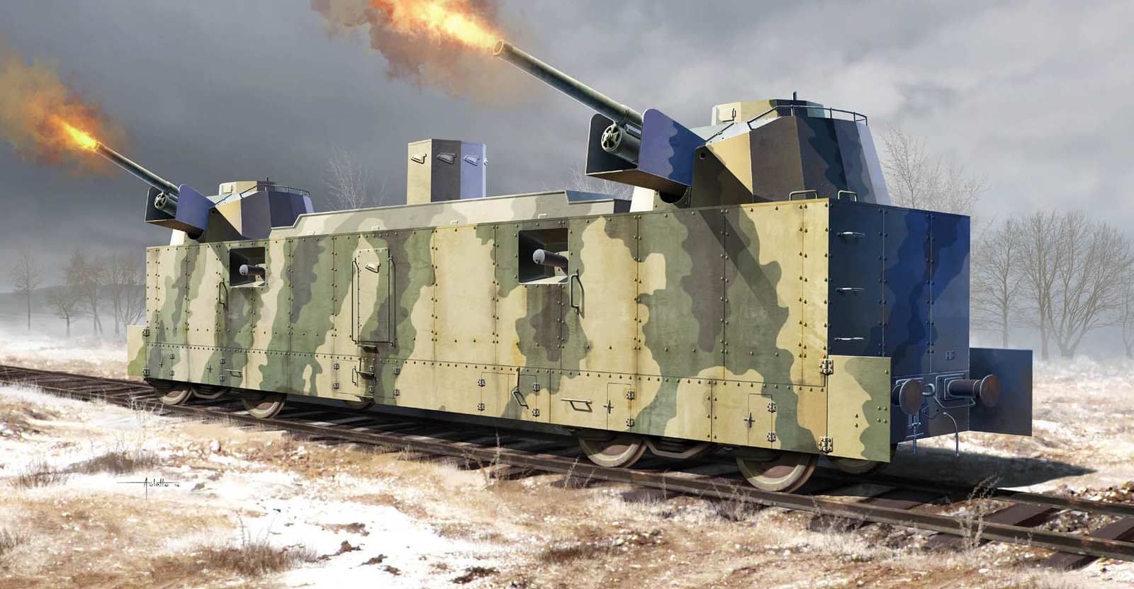 Trumpeter 00222 - 1:35 Soviet PL-37 Light Artillery Wagon - New