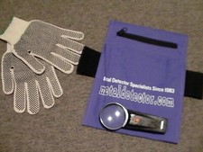 Metal Detector Waist Pouch Bag Finds Storage Pack Detecting Digger Glove Magnify