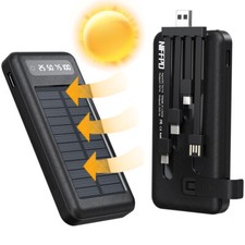 Portable Solar Charger Power Bank 1000000mAh LCD LED 4 USB External Battery New
