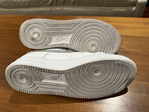Size 11W/EU43 - Nike Air Force 1 Low Iridescent Swoosh - Minimal Wear - Picture 7 of 10