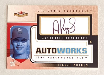 その他  Pujols Auto Fleer 2004 FLEER PATCHWORK ALBERT PUJOLS CARDINALS AUTOWORKS AUTOGRAPH