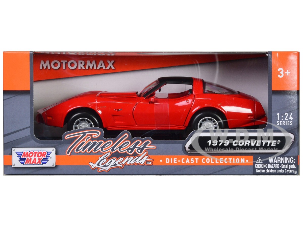Chevrolet 1/24スケールモデル レッド 1979 CHEVROLET CORVETTE RED 1/24 DIECAST MODEL CAR BY