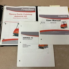 Powerboss ADMIRAL 42 OPERATION MAINTENANCE PARTS SERVICE MANUAL SWEEPER SCRUBBER
