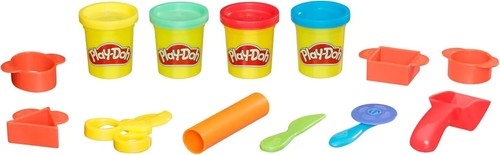 Play-Doh Starter Set 9-teiliges Set mit Aufbewahrungstasche und 4 Modelliermassendosen - Bild 2 von 4
