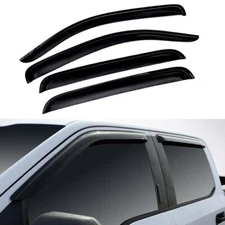 For 2015-2020 Ford F150 SuperCrew Cab Window Visors Vent Rain Guard Deflectors