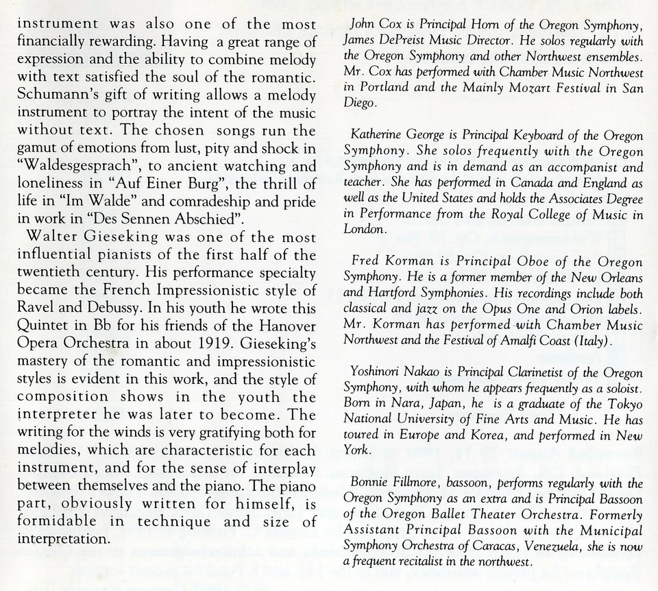 Chamber Works by Chopin, Robert Schumann and Walter Gieseking - Image 3 of 4