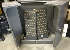 USA Steel Cabinet 30"  24 TEL KEE  P.O. Moore Key Systems Control Vintage Sunroc
