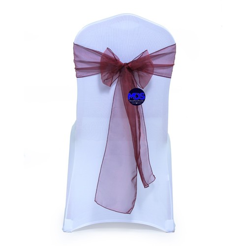 25 Organza Chair Sashes Wider Fuller Bows for wedding party event decoration NEW - Picture 15 of 44
