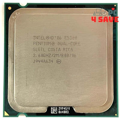 Intel Pentium Dual-Core E5300 2.6GHz 2-Core LGA775 Desktop CPU SLB9U SLGQ6 SLGTL