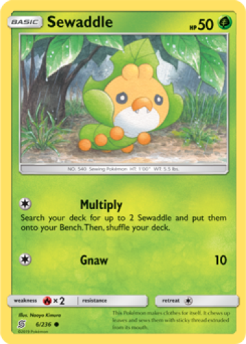 1x Sewaddle 6/236 Unified Minds Pokemon TCG Card NM | eBay