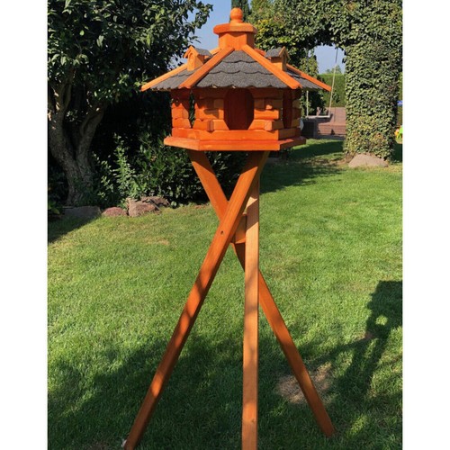 DARLUX Vogelfutterhaus XL Sechseck Vogelhaus Futterstelle Rot/Blau/Grün/Schwarz - Bild 10 von 10