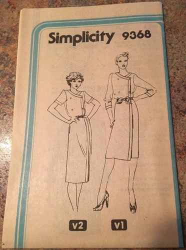 Vintage 1980 Simplicity "Jiffy" UNCUT dress pattern #9368 misses size 12 - Picture 8 of 8