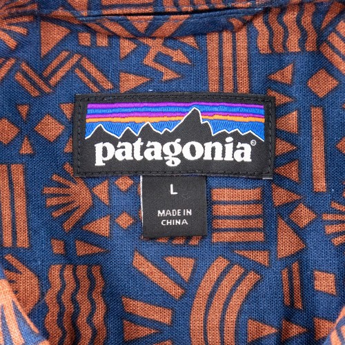 Patagonia Herren Large Step Back Hemd Kurzarm Knopfleiste leichter Hanf - Bild 8 von 10